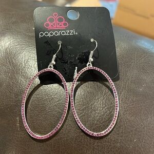 NWOT Paparazzi Pink Sparkly Dangle Earrings